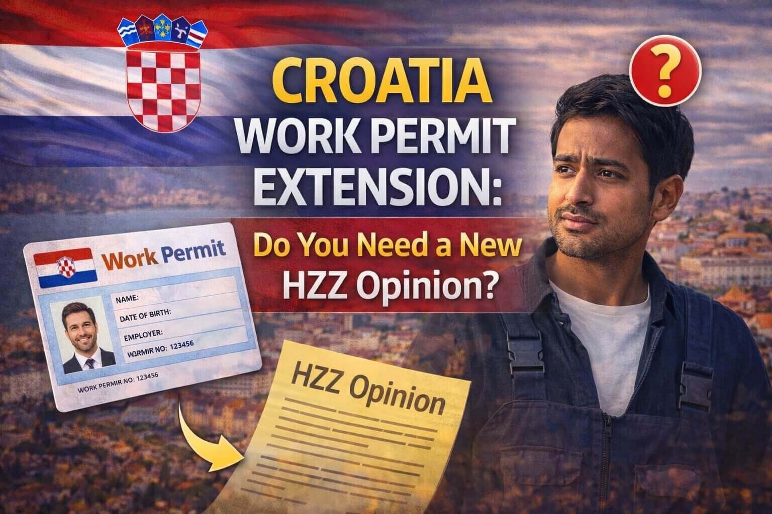 Croatia Work Permit Extension: Do You Need a New HZZ Opinion?