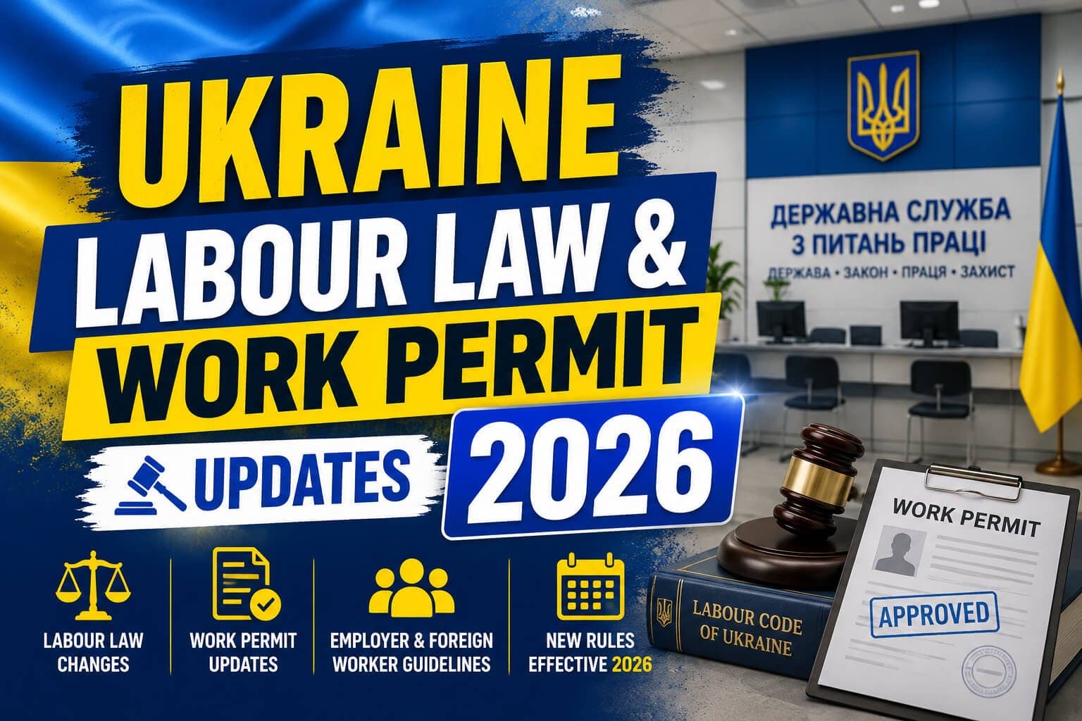 Ukraine Labour Law & Work Permit Updates 2026 (Latest Legal Changes for Foreign Workers)