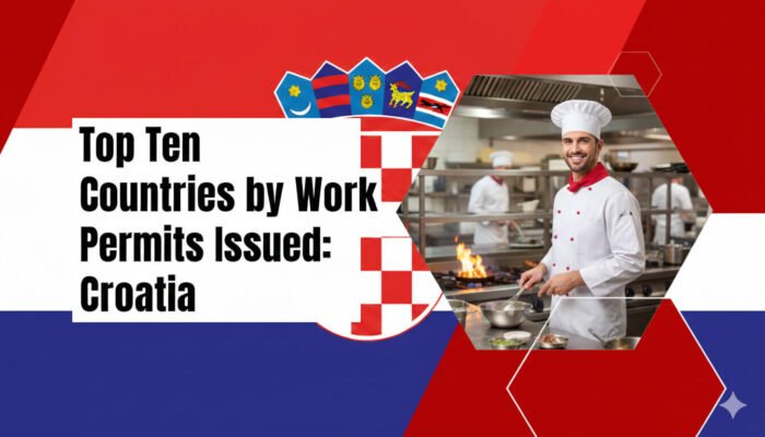 Top Ten Countries by Work Permits Issued: Croatia